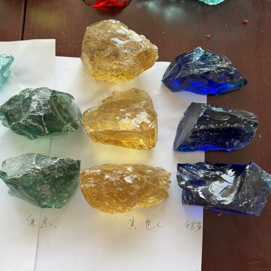 Transparent glass blue aquarium decor, aromatherapy