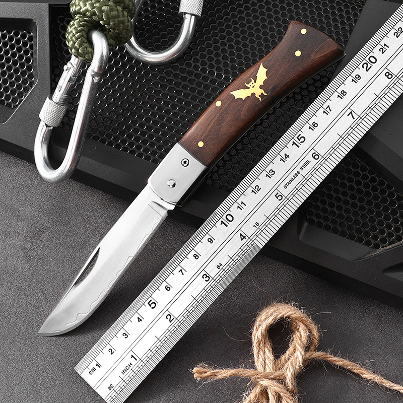 户外折叠小刀复合钢多功能随身露营小折刀家用削皮水果刀便携小刀