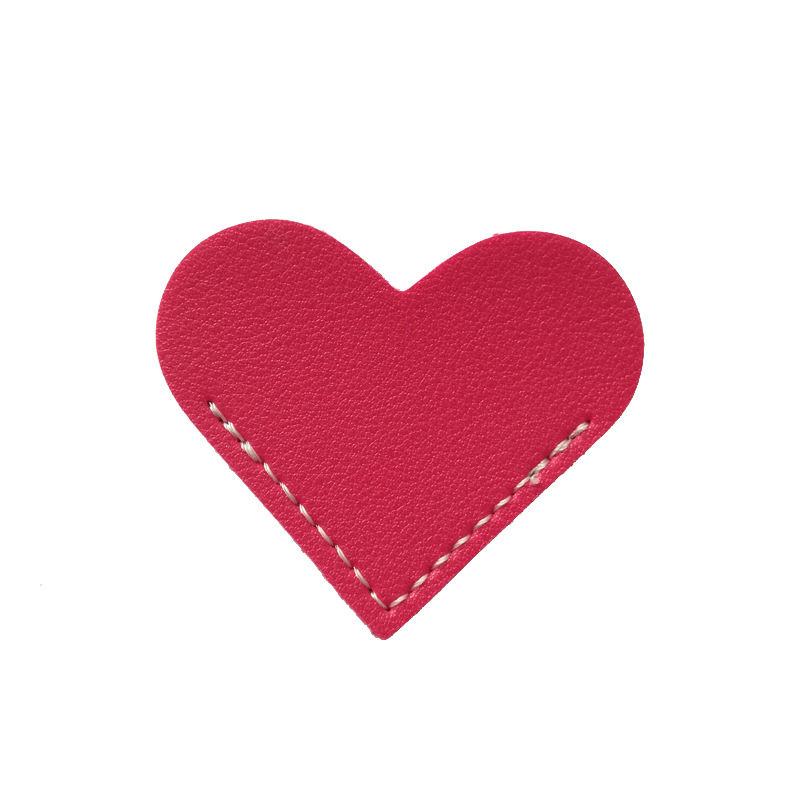 Los fabricantes suministran un gran número de en stock cuero amor notas adhesivas marcador regalo para amigos amor forma marcador pegatinas