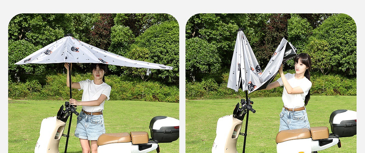 New Style Detachable Electric Scooter Canopy, Safety Sunshade and Rain Cover, Thickened Sunshade for Motorcycles, Wholesale