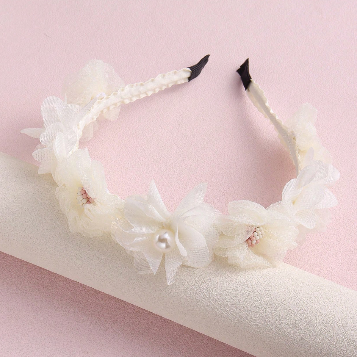 Original Design Children's Sweet Cute Artificial Flower Headband, European And American Cross-border High-end Girls'_voghion.com