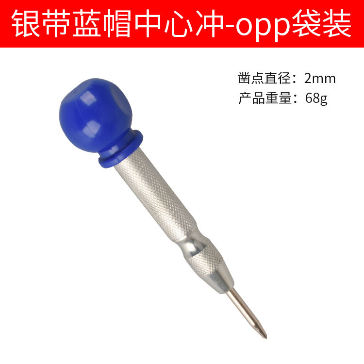 파란색 모자가 달린 은색