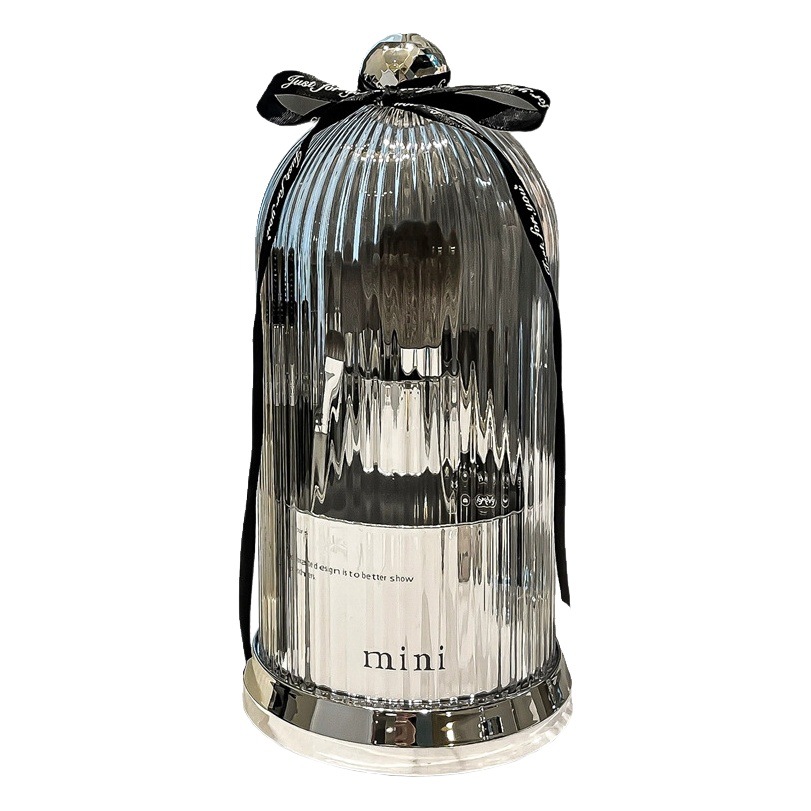 Pincel de maquillaje tubo de almacenamiento giratorio caja de almacenamiento cosmético a prueba de polvo suelto ceja lápiz ojo sombra cepillo cubo alto valor de color