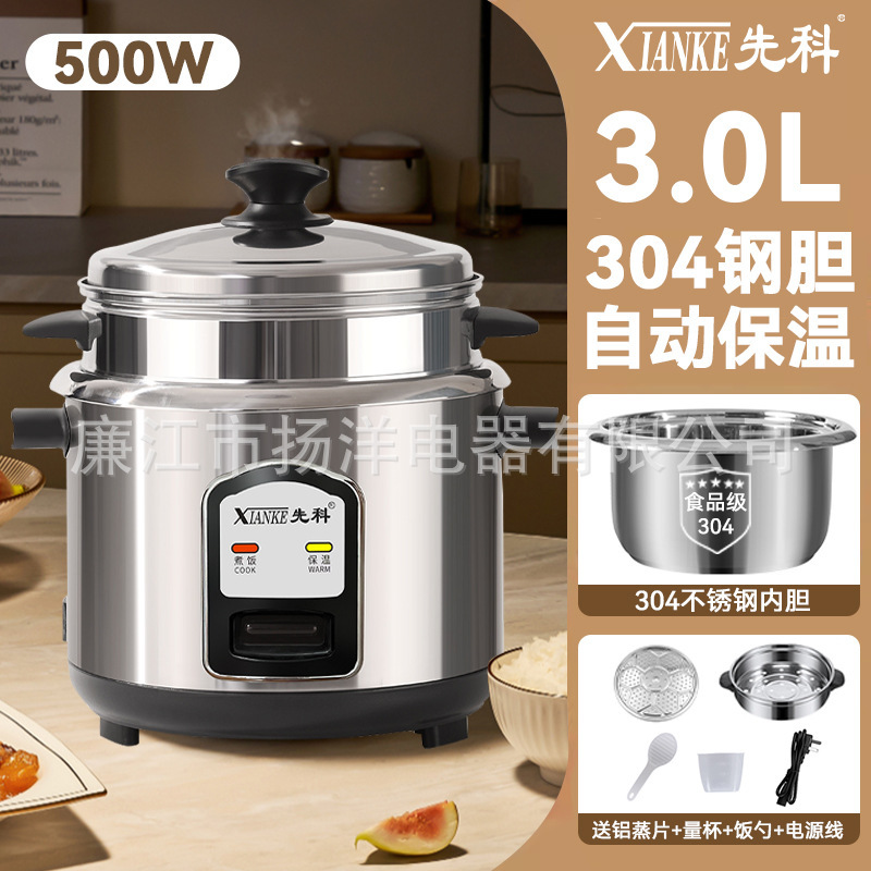 500W 스테인레스 스틸 럭셔리 모델 [304 스테인레스 스틸 라이너 안티 코킹 알루미늄 시트]]