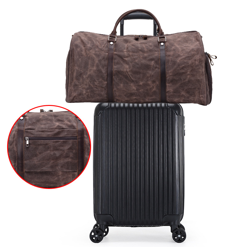 Fitness Sports Bag Men's Luggage Travel Bag Single Shoulder Crossbody Portable Training Bag Women's Cylinder Yoga Bag Individual shoe storage_voghion.com