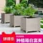 家庭楼顶绿化长方形花盆