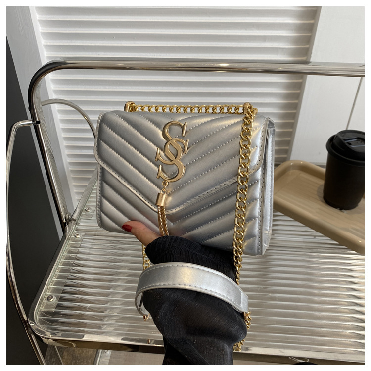 Damen Handtasche Im Western Stil Mit Kette Und Umhängefunktion_voghion.com