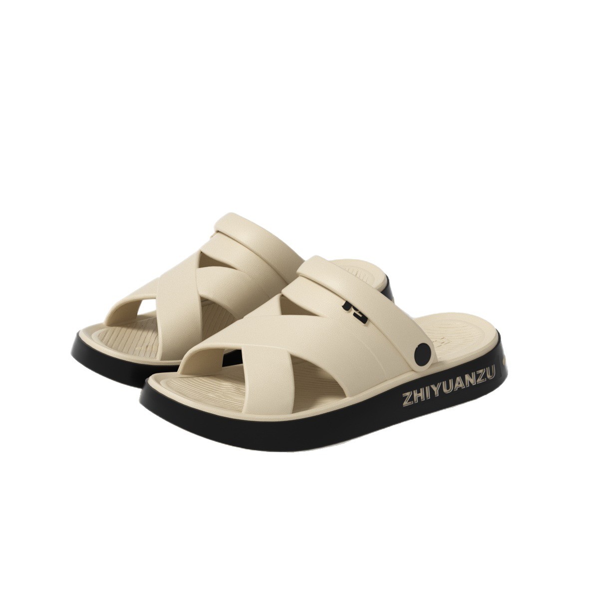 Zapatillas para hombres verano 2026 nuevo anti-deslizante para pisar con base gruesa para usar al aire libre zapatos de playa deportivos de doble propósito