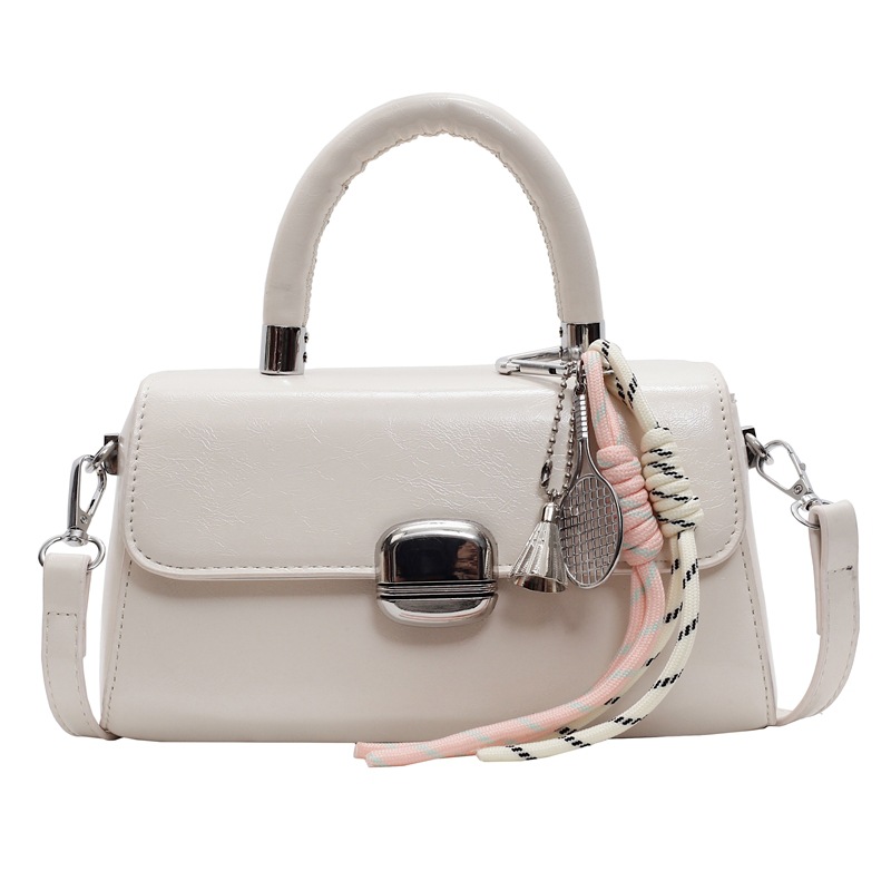 Bolso pequeño de cuero de cera de aceite de súper fuego de comercio exterior 2025 nuevo bolso cuadrado pequeño retro salvaje bolso bandolera de moda casual