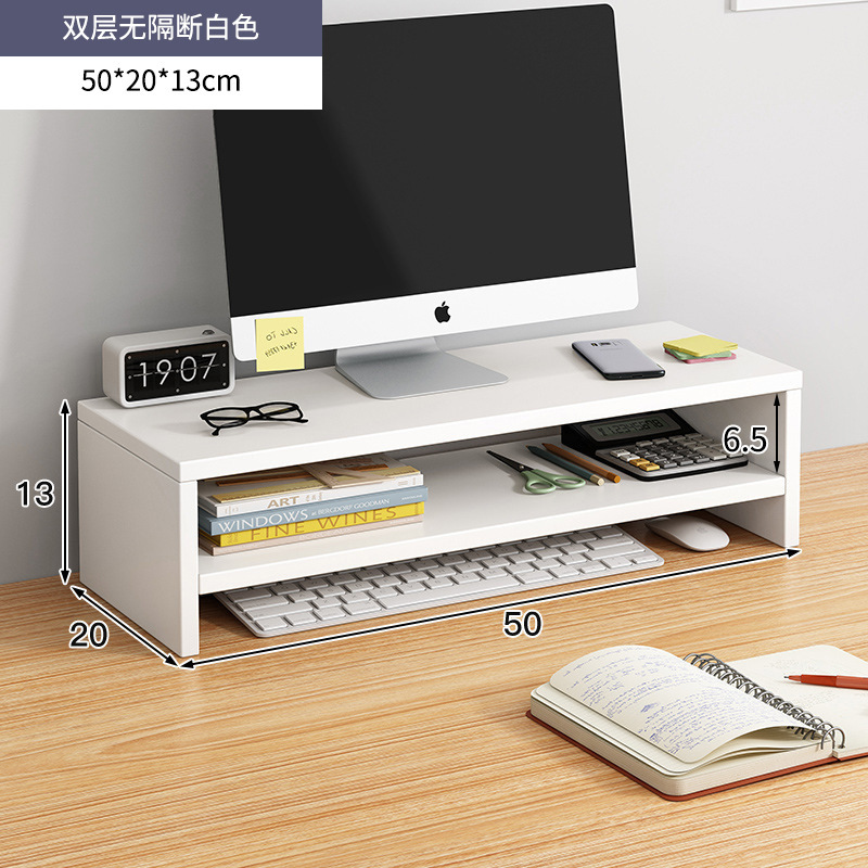 칸막이 없는 이중층 흰색