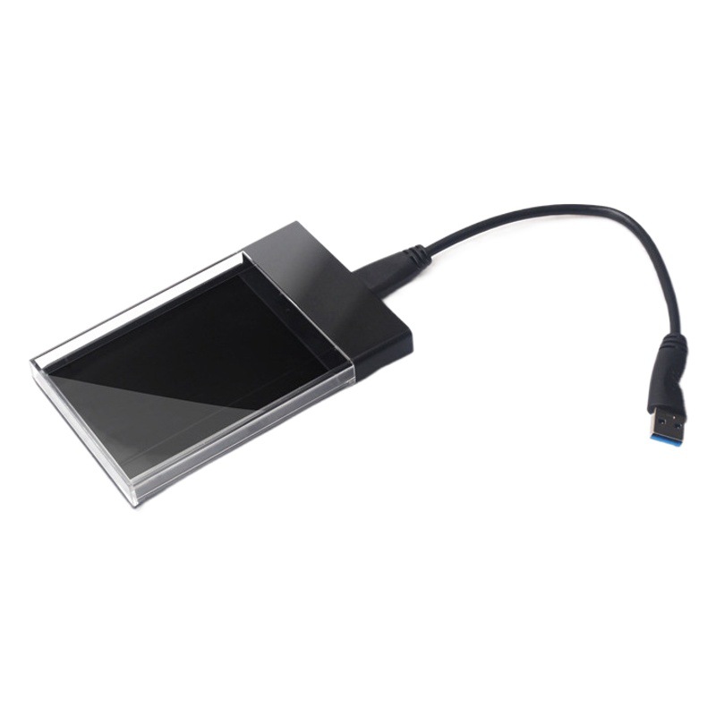Externo USB 3,0 transparente de 2,5 pulgadas caja móvil de disco duro externo SATA puerto serie SSD mecánico caja de disco duro de estado sólido