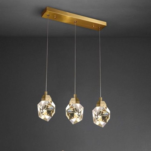 Postmodern villa crystal chandelier duplex staircase lamp restaurant dining room bar entrance hallway bedroom bedside lamps