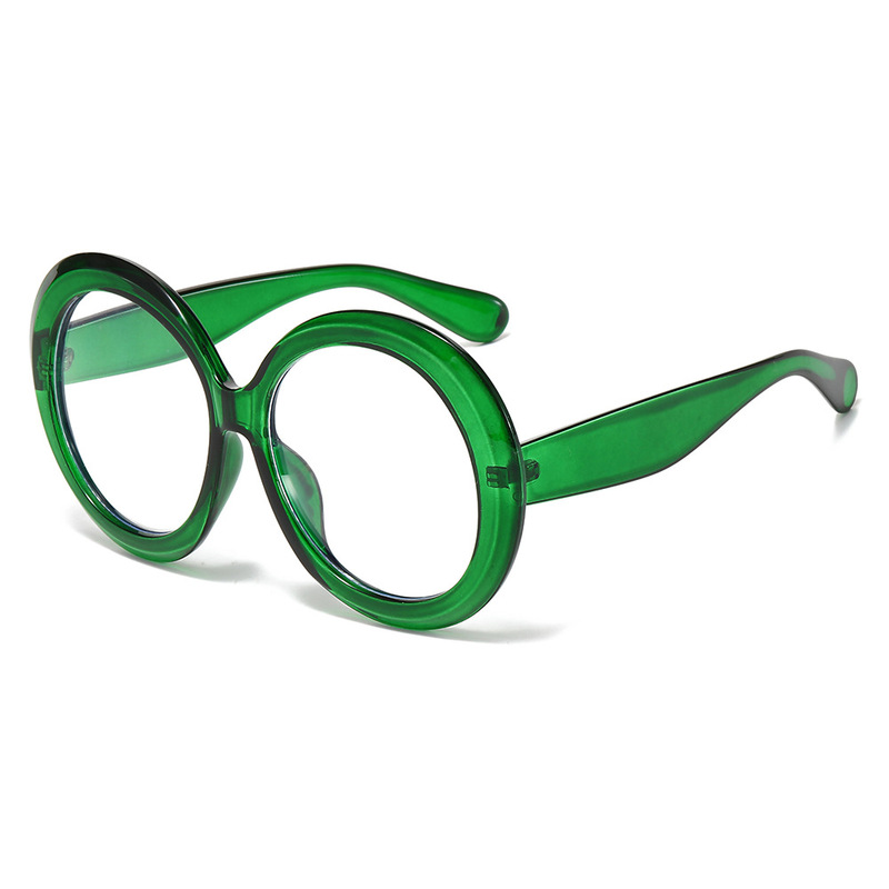 New European and American Cross-Border Fashion Sunglasses, Oversized Round Glasses, Large Korean-Style Decorative Round Frame Glasses
