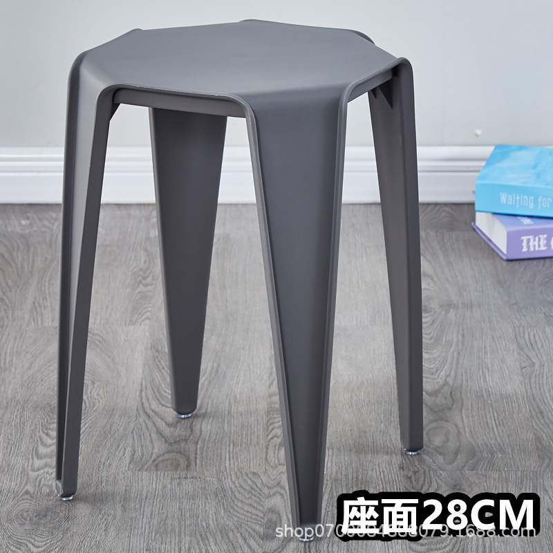 회색 가득 찬 플라스틱 사각형 의자 좌석 표면 28CM