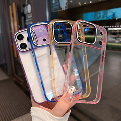 适用iPhone17PROMAX手机壳晶彩透明亚克力带ai按键苹果16硬壳防摔