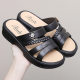 Women's Slippers for Outer Wear Non-slip Summer New Style Thick-heeled All-match High-heeled Internet-famous Fashion Sandals and Slippers for Beach Non-slip Thick Slippers