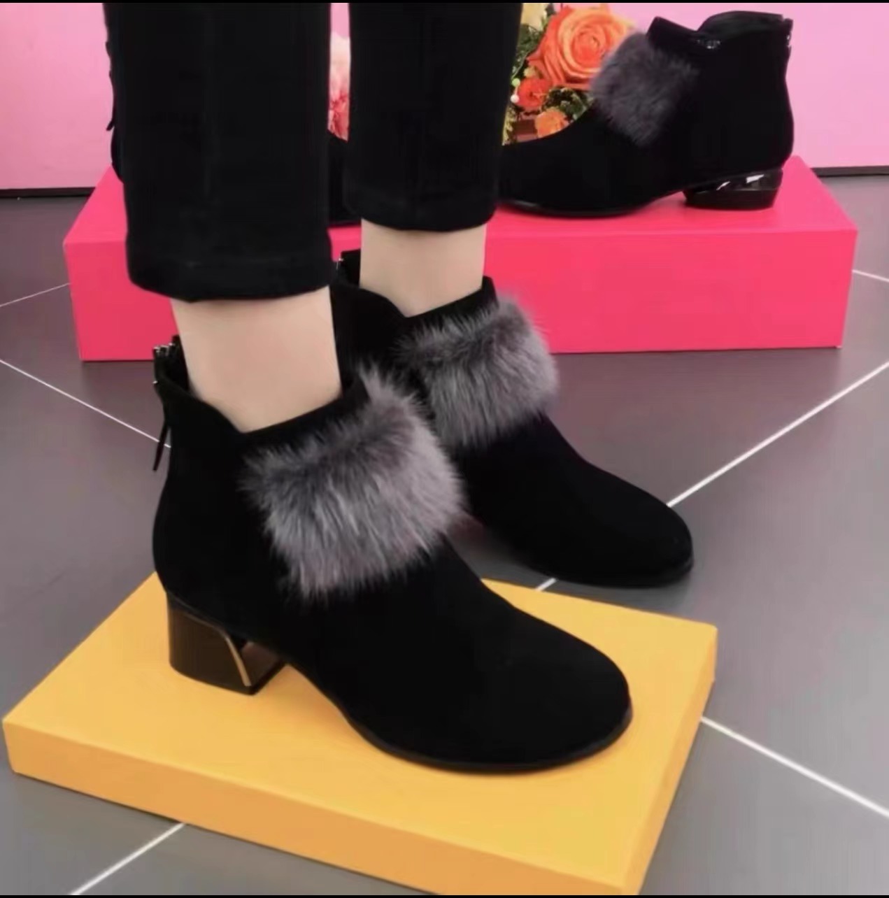 블랙 두꺼운 면 5cm
