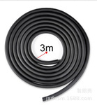 厂家供应跨境乳胶管6090黑色高弹力皮筋 6*9弹弓管 3米一包无接头