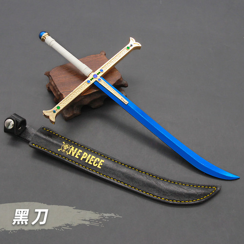 One Piece anime peripheral Sauron Yan Mo Tian Yu Yu slashes the second generation ghost Tetsu Shui weapon model knife metal ornaments