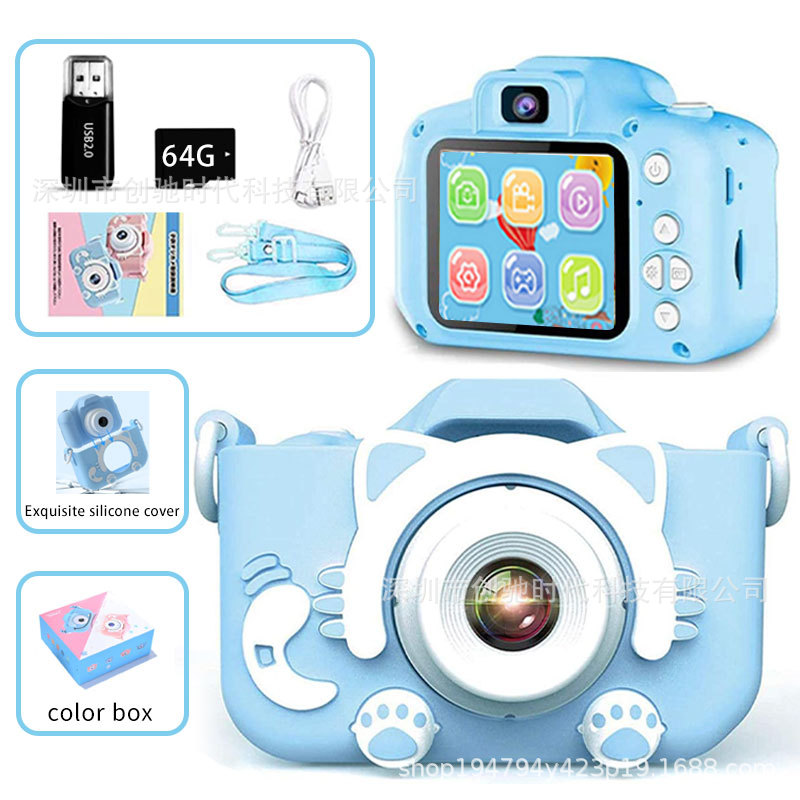 X2子供ミニデジタルカメラ5s高精細一眼レフ撮影可能ビデオ知育玩具クロスボーダーメーカー直販
