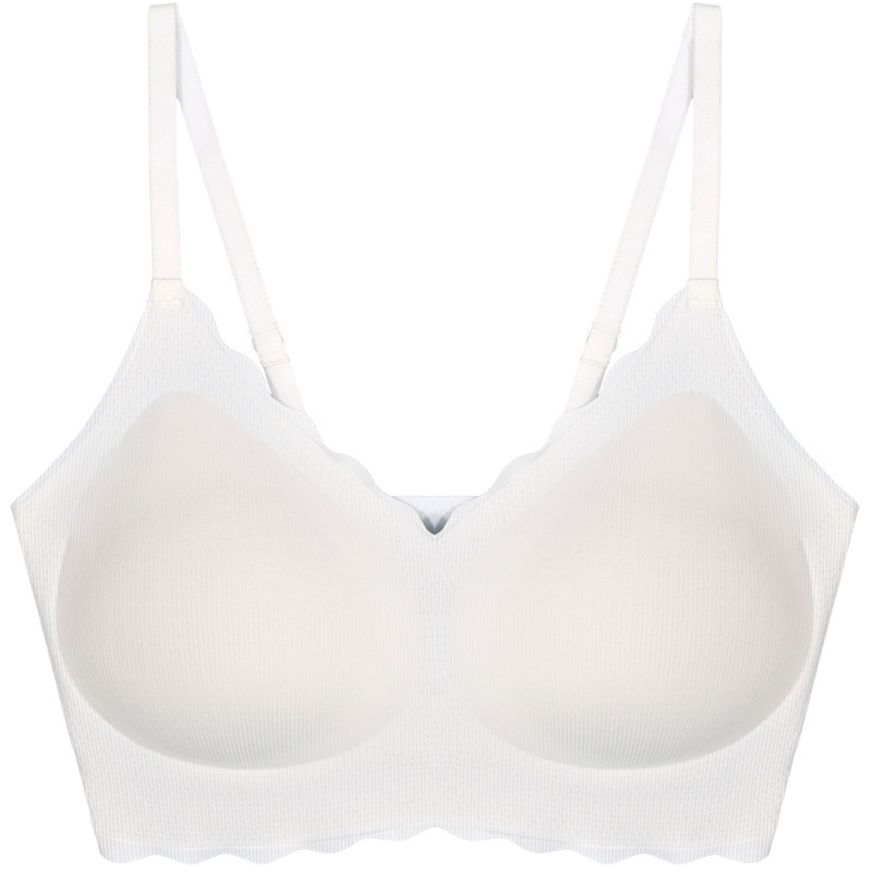 【ライクラ】涼しい夏用極薄クールシームレス美背中ブラジャー レディース プッシュアップ ノンワイヤー ソフトサポートブラ|undefined