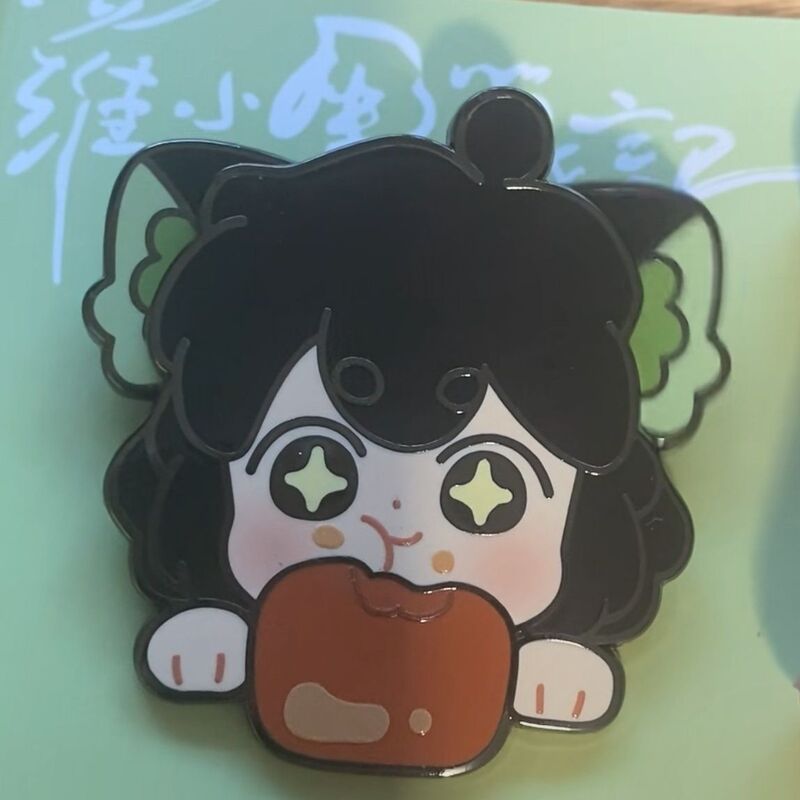 小黑战记动漫周边晃晃徽章黑发不可动亚克力装饰胸针|undefined