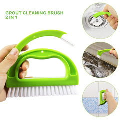 Cross-border 9-piece set green cleaning brush gap brush can paste brush set cleaning gaps home cleaning set