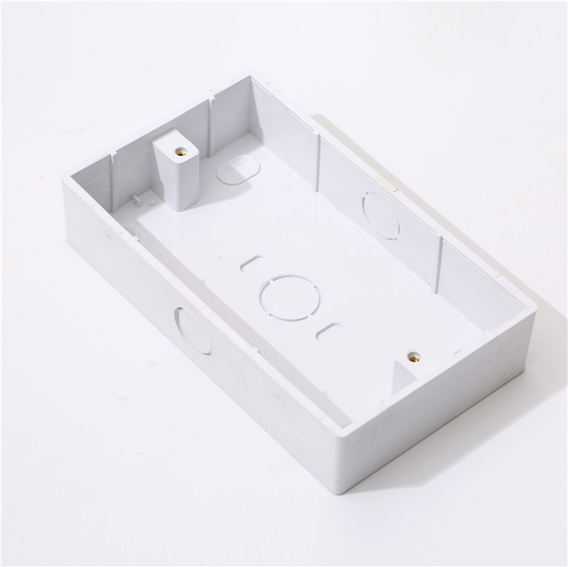 146型英标双位插座线盒英标墙壁开关底盒PP线盒电工家装外贸批发
