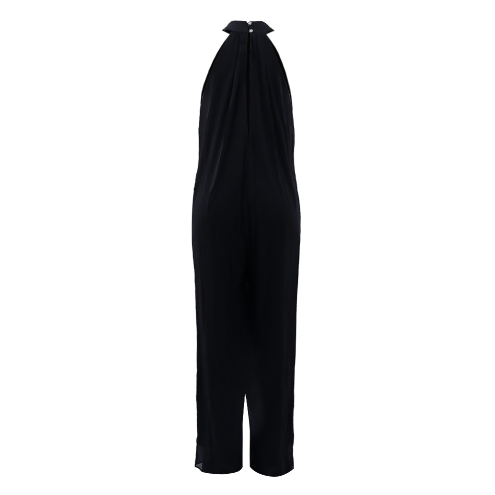 350g Weight Full Length Pants Length Polyester, Chiffon Fabric Type Mid Waist Waist Line Jumpsuits Pants Type Inelastic Elasticity Holiday, Family Gathering, Tea Party Occasion Loose Fit Type Solid Color Pattern Summer, Spring Season Women's Gender Simple Style, Classic Style Style Women's Holiday Family Gathering Tea Party Simple Style Classic Style Solid Color Full Length Jumpsuits 32