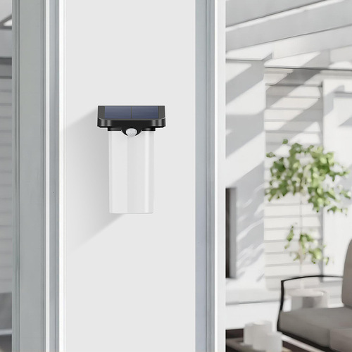 Human Body Sensor Outdoor Waterproof Courtyard Lamp, Outdoor Garden Balcony Villa Gate Modern Solar Wall Lamp