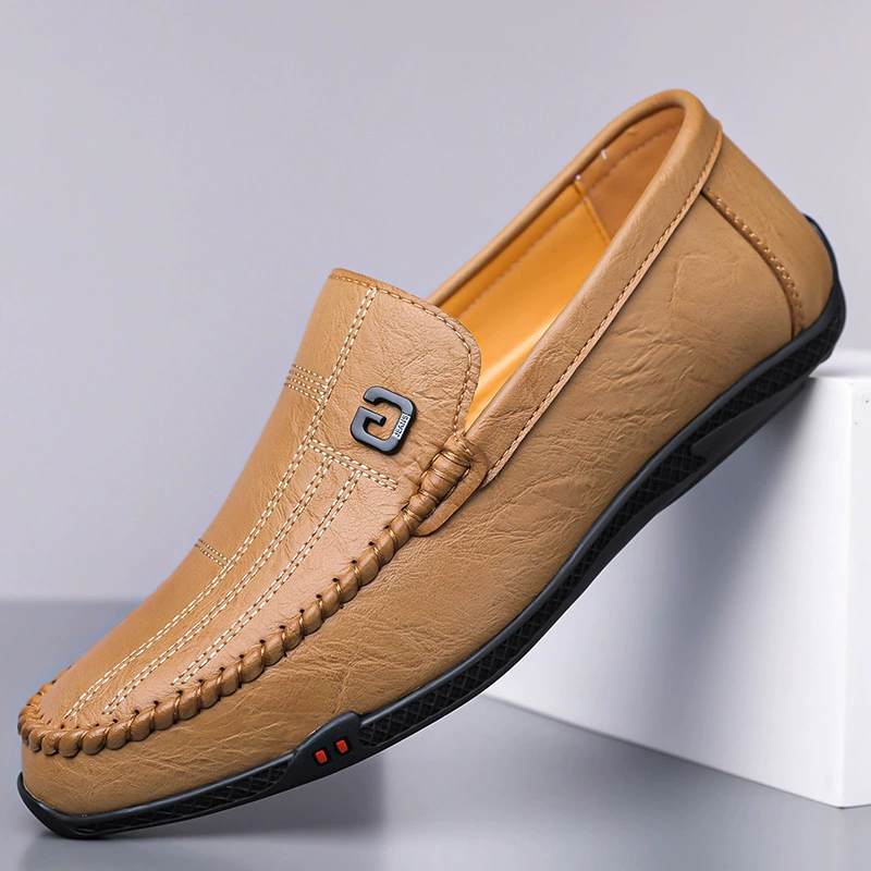 2025 Весна/Лето Новые мужские повседневные кожаные туфли-лоферы на мягкой подошве с мягкой поверхностью для вождения 2367.