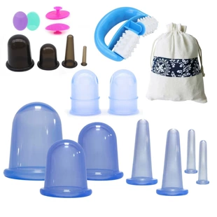 Европейский стандарт массаж лица силиконовые чашки устройство прозрачное увлажнение чашечек реальный вакуум скраб-танк бытовой чашечный артефакт
