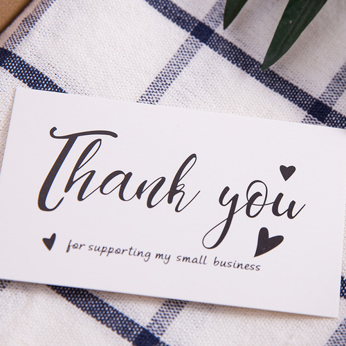 Square Thank You Kraft Paper THANK YOU Tags for Gift Packaging, Gift Decorations, and Baking Notes