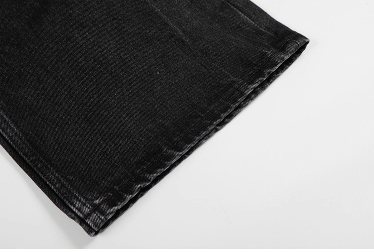 Vintage Heavyweight Distressed Jeans – Relaxed Straight-Leg Denim Pants For Men & Women Mid-Rise Freedom_mkmklike.com