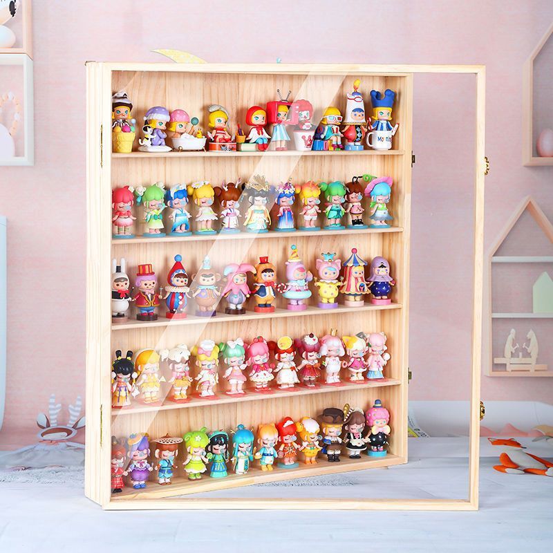 アクリルフィギュア展示棚バブルマットブラインド箱収納棚モリー人形収納展示棚壁掛け可