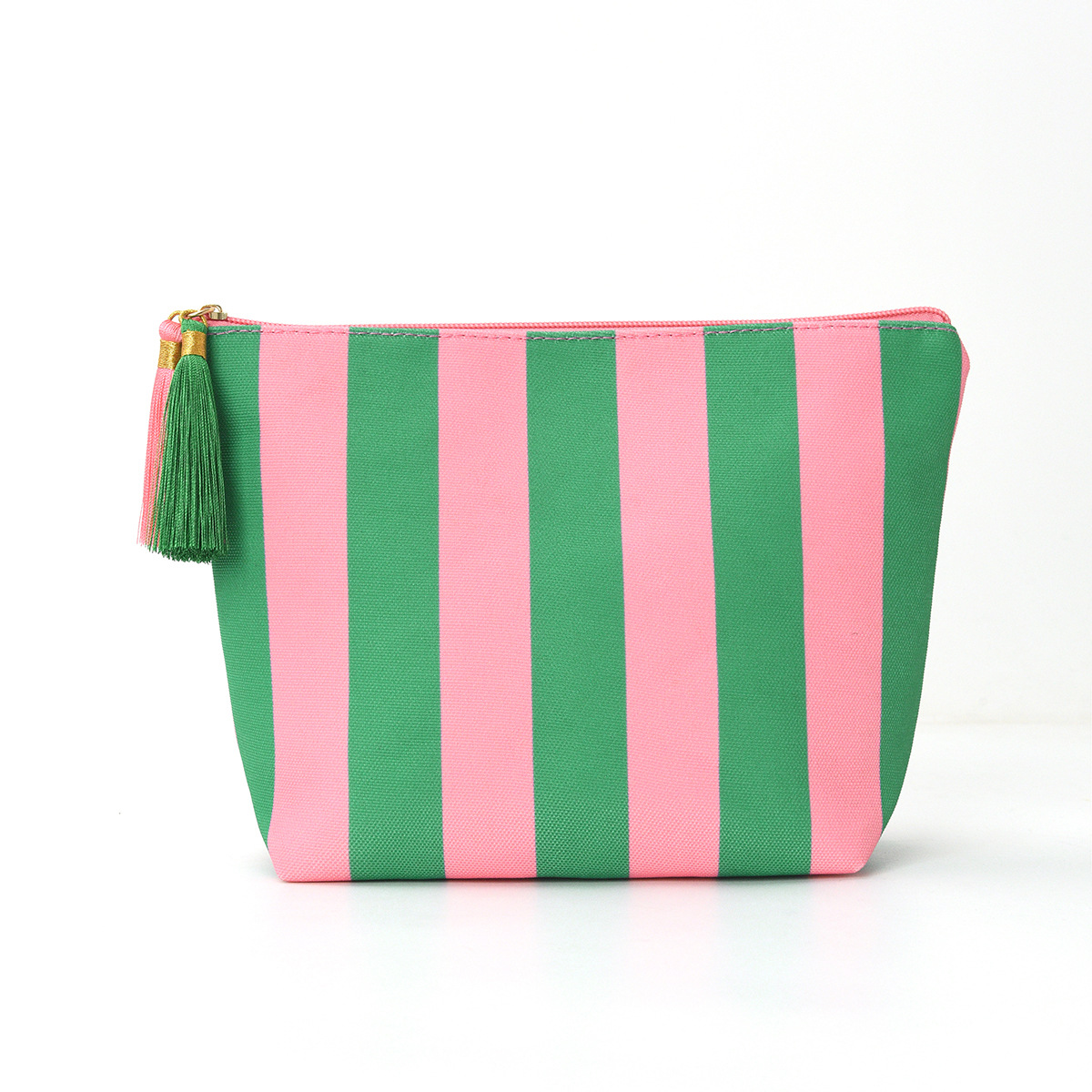 Feihong bolsa de almacenamiento a rayas de lana transfronterizas, bolsa de maquillaje de alto valor, bolsa de lavado portátil de gran capacidad