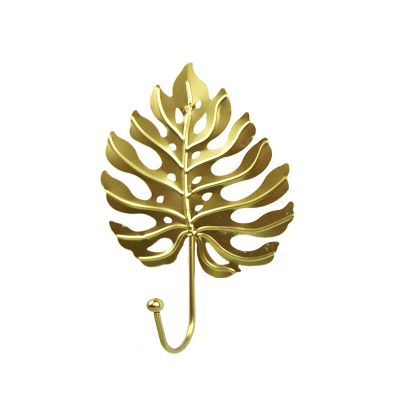 Luz de lujo nórdico hierro gancho hogar pasillo pared colgante abrigo gancho clave gancho creativo pared decoración colgante