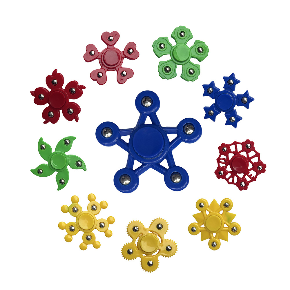 rotating plastic spinning top for finger