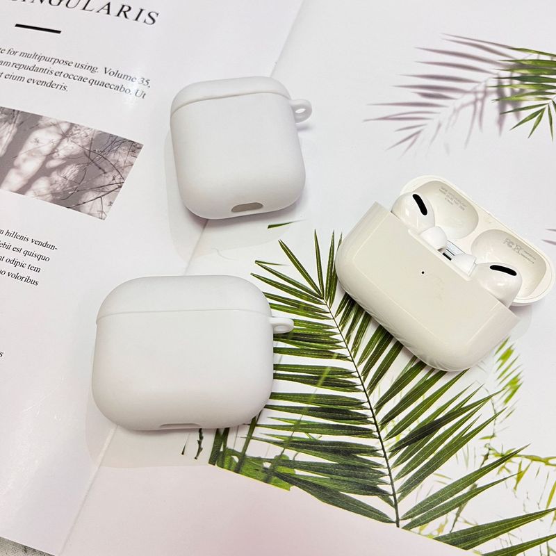 Airpods1/2世代pro新3世代保護カバーフロストtpu純色リンゴbluetoothイヤホンカバーを適用|undefined