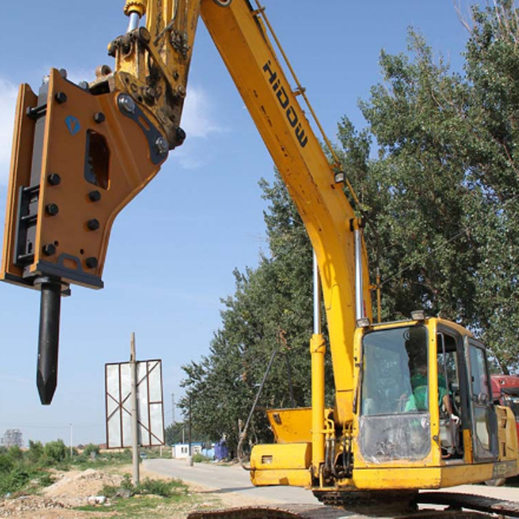 工程高频振动冲击锤挖机高频页岩锤高频振动炮头