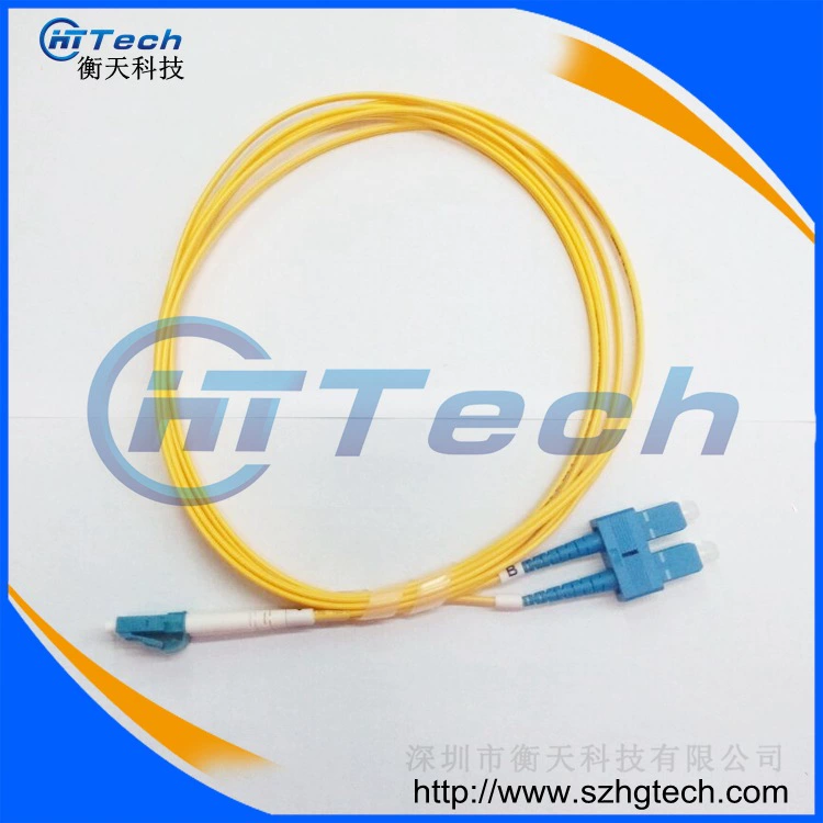 Экспорт высокого качества SC-LC одномодовый SM двухсердечник DX обшивка LSZH волоконно-оптическая перемычка Fiber Patchcord