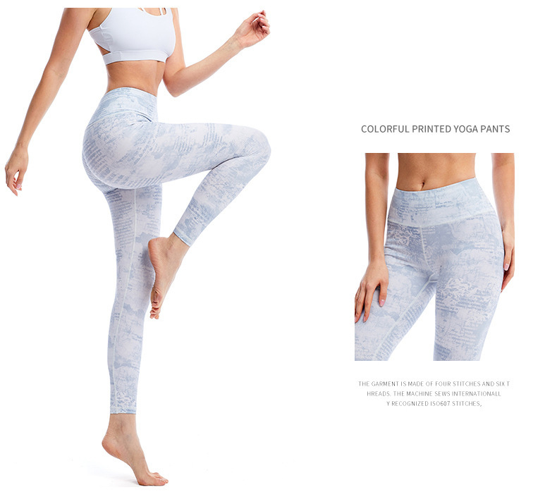 new tie-dye printed yoga pants nihaostyles clothing wholesale NSXPF70755