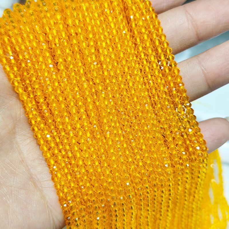 Hilo de algodón aguja súper pequeña Perla de cristal encadenada cuentas vidriadas DIY accesorios de ropa hechos a mano pulsera collar cuentas dispersas accesorios