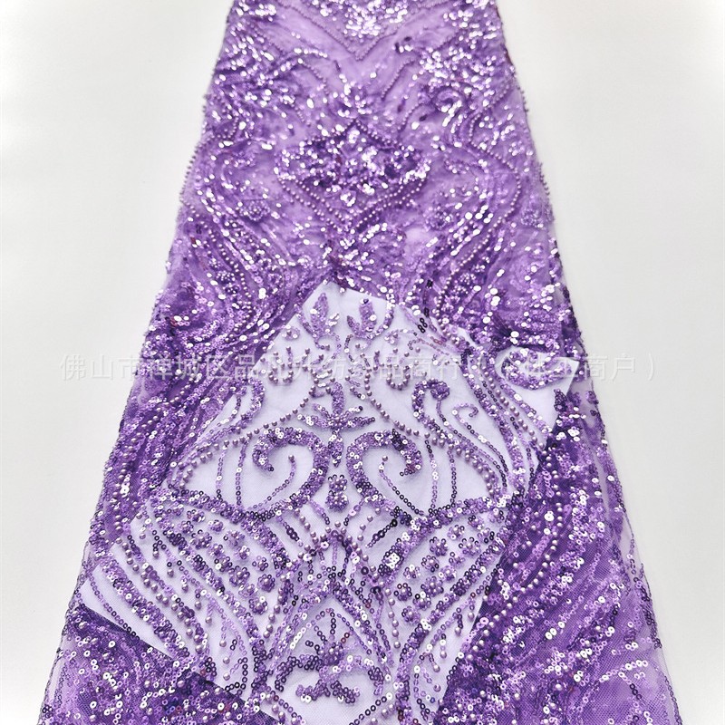 Europa, América, África, plantas, tubo de perlas, tela de encaje, modelo de vestido de boda, vestido de noche, bordado de sequillas, encaje con cuentas