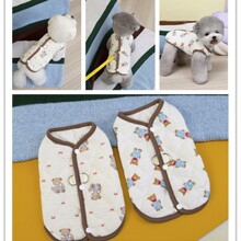 宠物服装小狗衣服猫秋冬服装宠物衣服批发厂家批发25背开棉纱背心