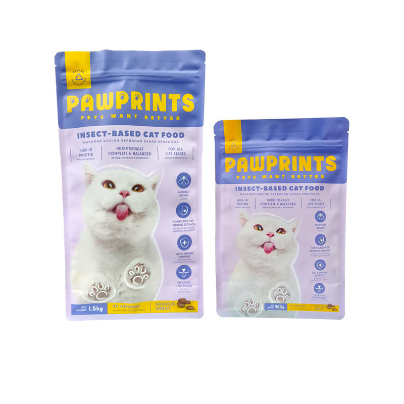 食品グレード素材の猫用フード、犬用フード、ペットフード包装袋、八方シール自立型密封アルミ箔袋、複合袋|undefined