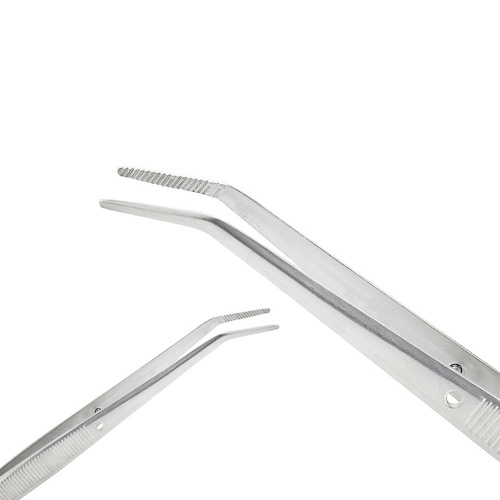 Dental tweezers Medical stainless steel tweezers clip Elbow dental dental dental tools