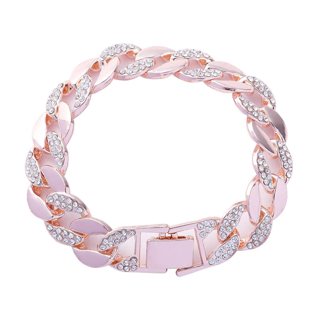 Joyas de hip-hop personalidades hegemónicas mitad de diamante cubana pop pop pop pop hombre tobilleras de moda hip-hop personalizadas