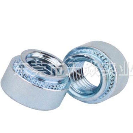 S-M6-00/0/1/1.8/2/3冷墩压铆螺母 碳钢花齿钣金螺母内螺纹自扣压