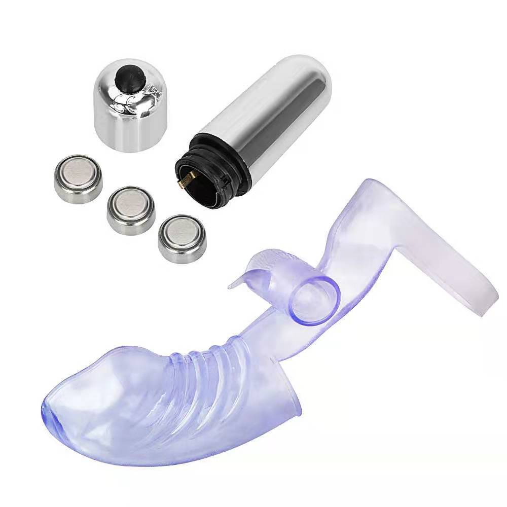 Vibrating Finger Sleeve Clitoral Stimulator, TPE Bullet Vibrator, Electric Button Control — detail image 3